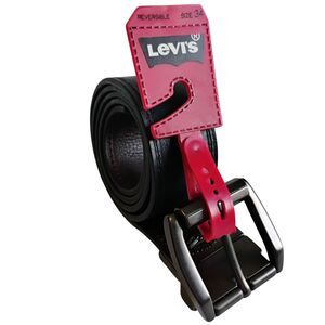 Levi's Men's Reversible Belt Black/Brown Leather Casual Jeans Size 34 11LV02LX